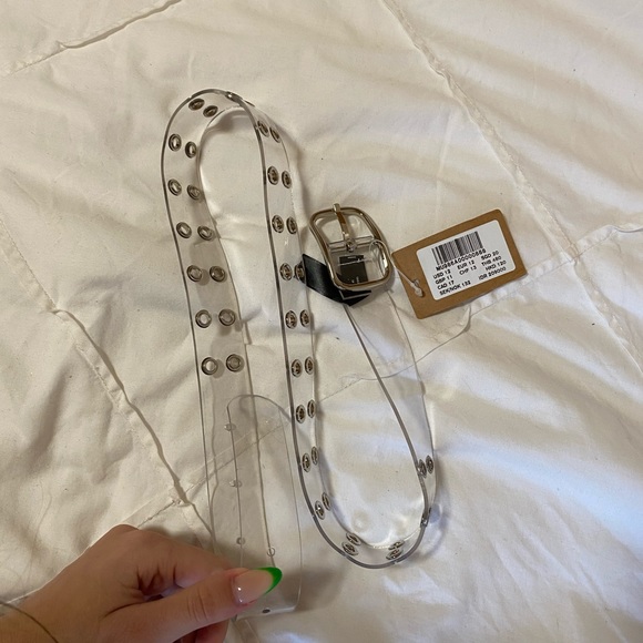 Brandy Melville Accessories - NWT Brandy Melville clear grommet belt